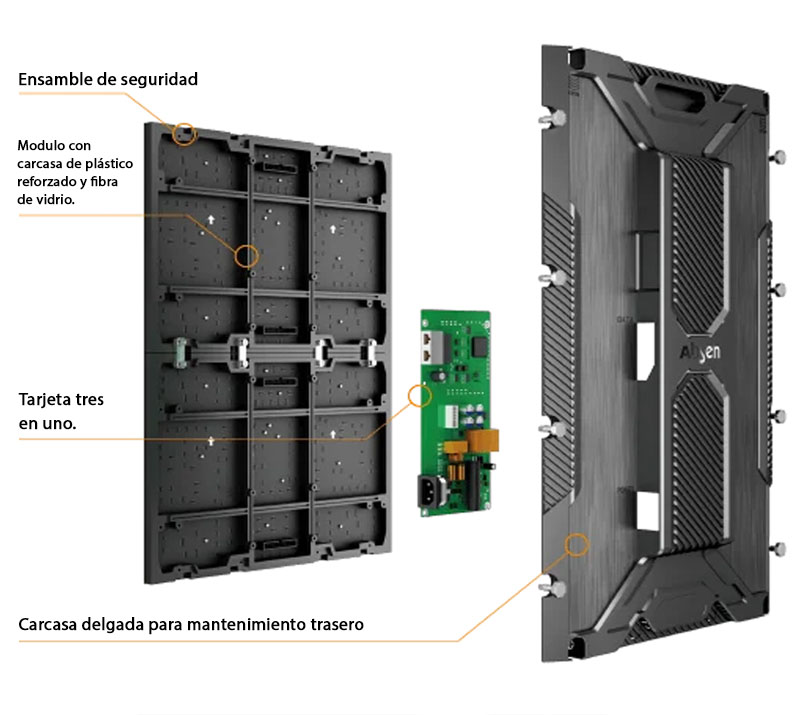 Gabinete led interior